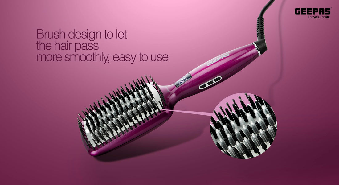 Hair Straightener Brush Comb
